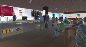 ISenseVR Image of Cafe area
